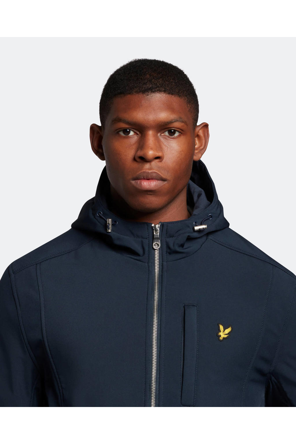 Lyle & Scott softshell jas dark navy | wehkamp