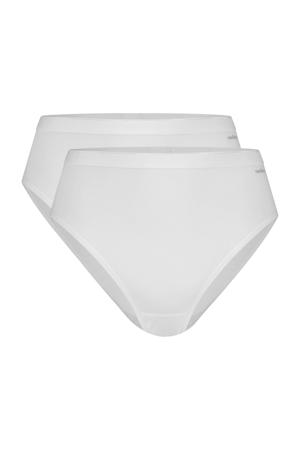 high leg slip (set van 2) wit
