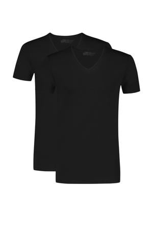 ondershirt (set van 2) zwart