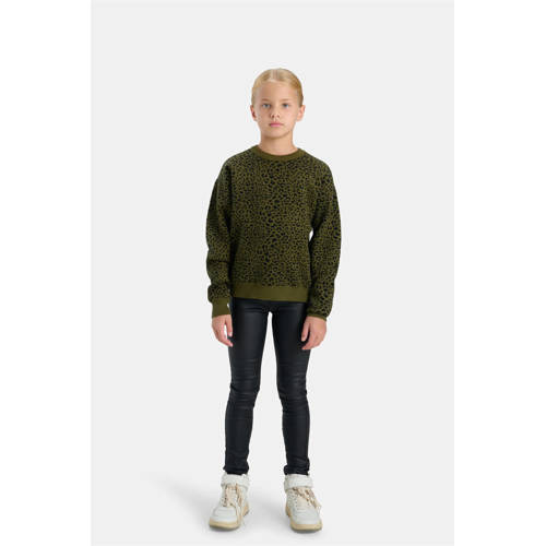 Shoeby coated high waisted tregging zwart afbeelding