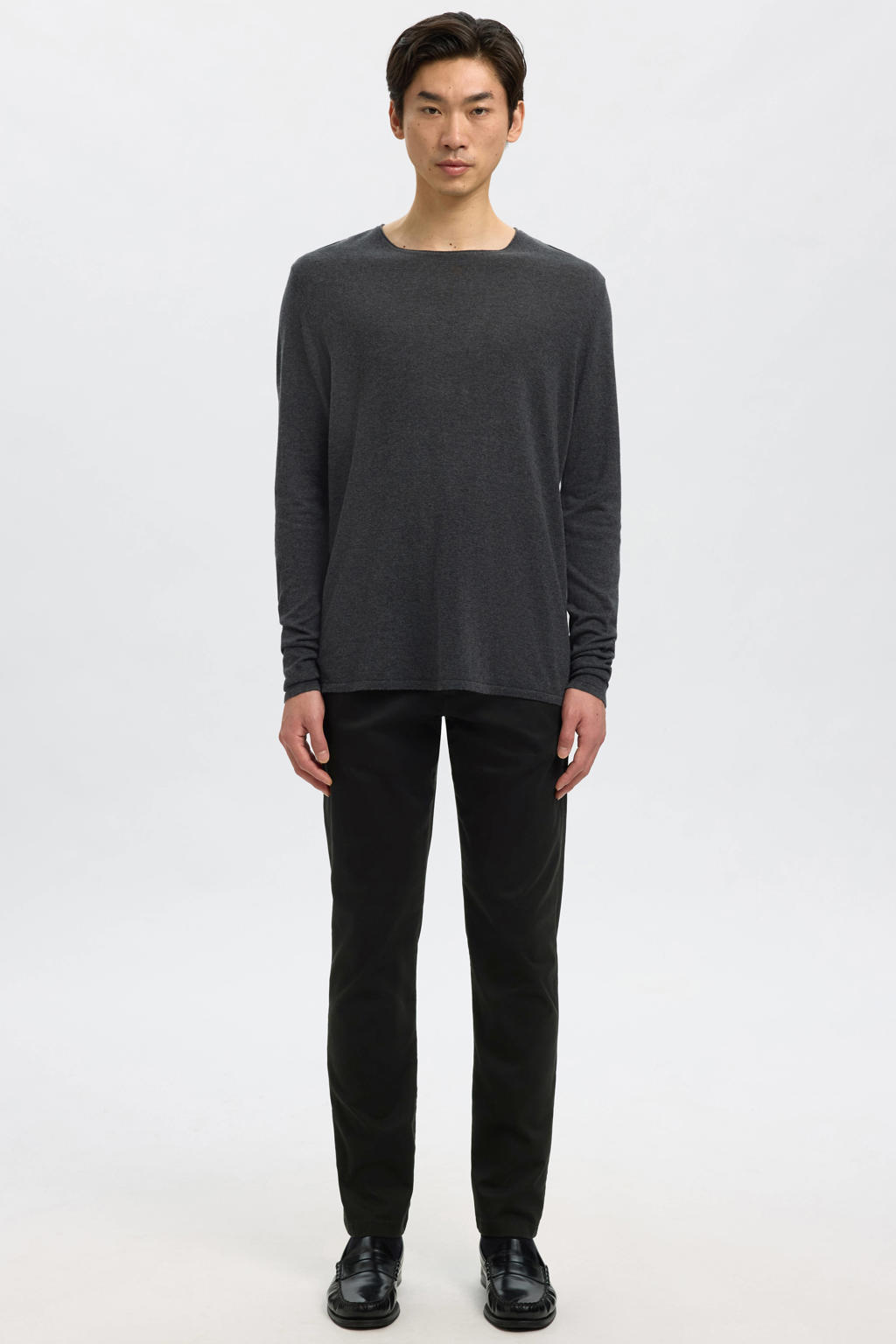 Selected slim chino zwart