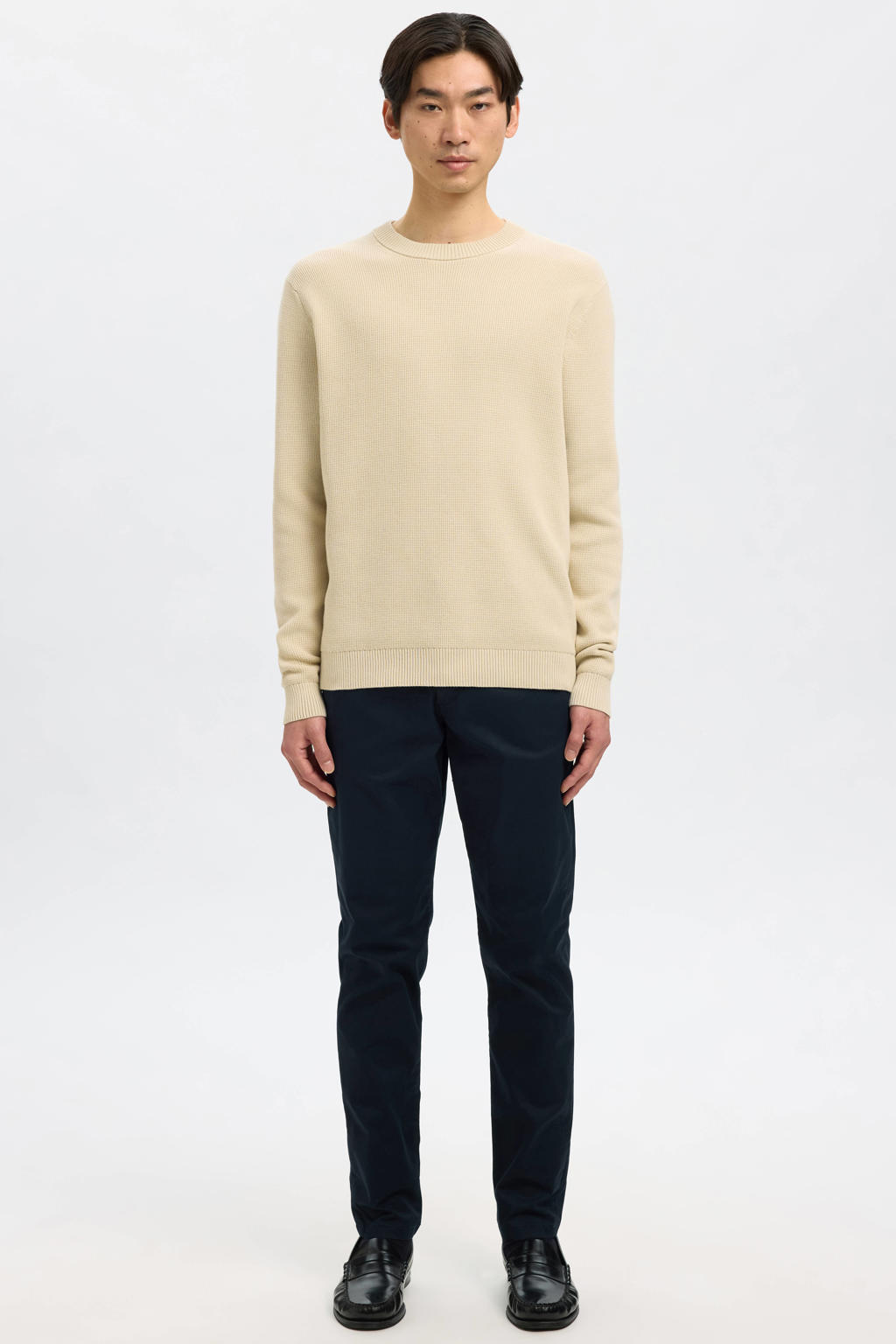 Selected slim chino donkerblauw