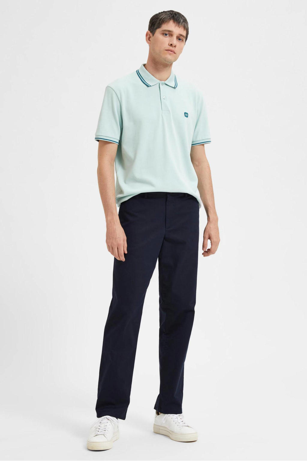 Selected straight chino donkerblauw