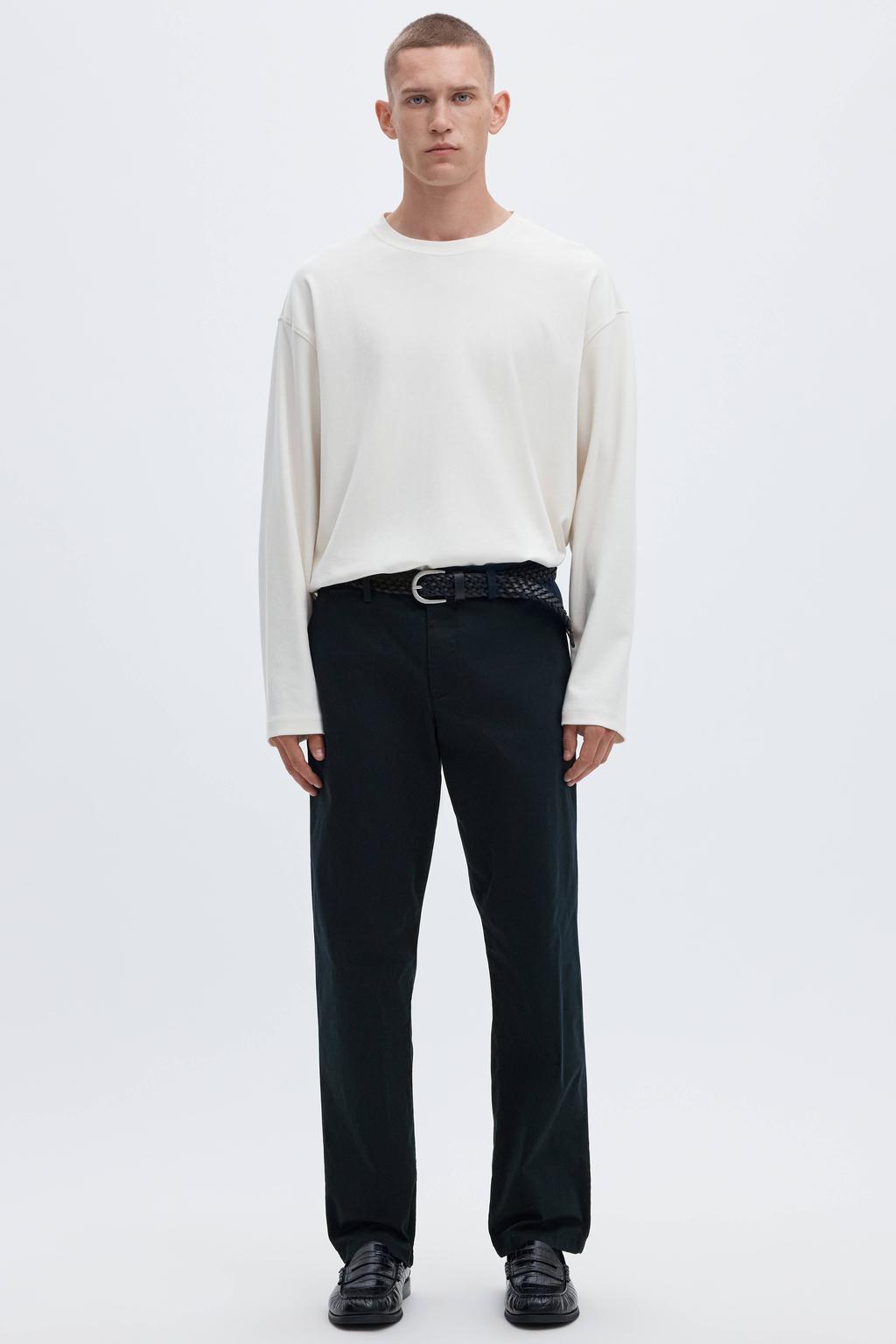 Selected straight chino donkerblauw
