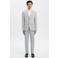 Selected slim fit pantalon lichtgrijs