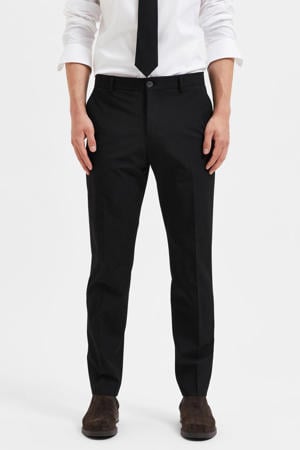 slim fit pantalon zwart