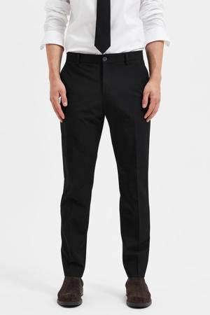 slim fit pantalon zwart