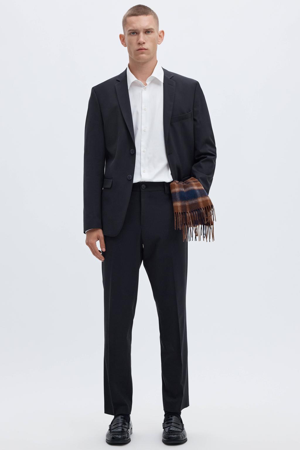 Selected slim fit colbert donkerblauw