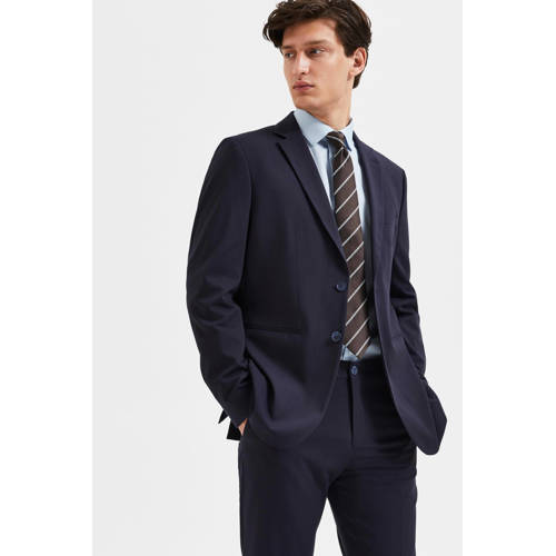 SELECTED HOMME slim fit colbert donkerblauw afbeelding