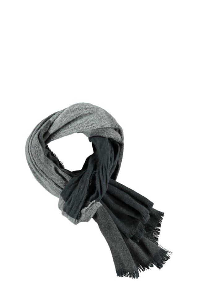 As In de meeste gevallen Niet doen Sarlini gestreepte sjaal grijs | wehkamp