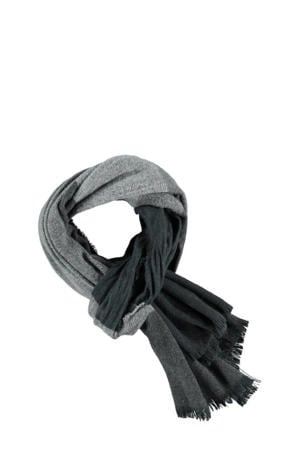 gestreepte sjaal grijs