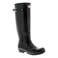 Hunter original tall gloss regenlaarzen met profielzool - zwart