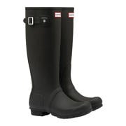 thumbnail: Hunter Original Tall Wellington Boots regenlaarzen met profielzool en logo - zwart