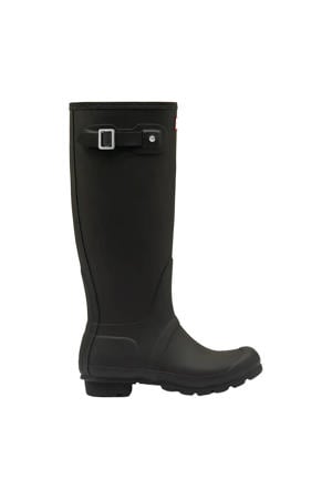 Original Tall Wellington Boots regenlaarzen met profielzool en logo - zwart