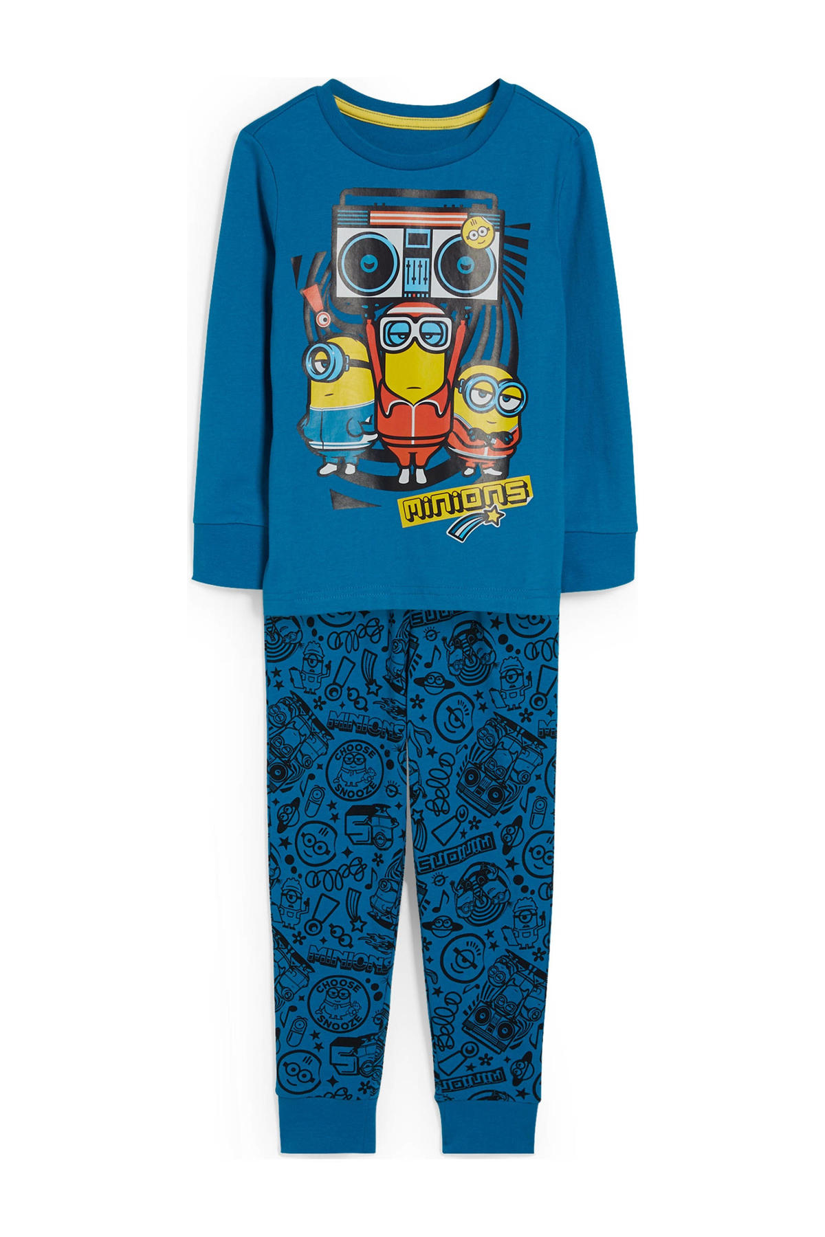 boog aan de andere kant, Beknopt C&A Minions pyjama blauw/zwart/geel | wehkamp