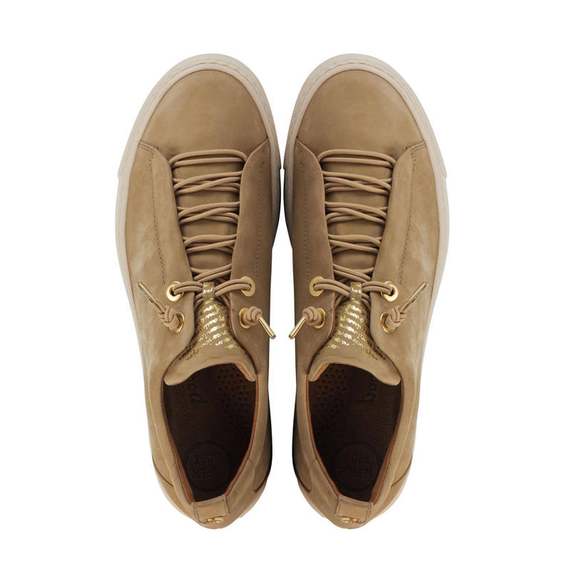 Paul Green Nubuck Suede Pull On Sneakers Camel