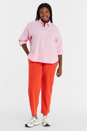 straight fit pantalon PCAMALIE oranje