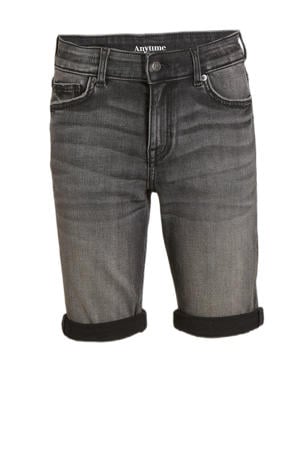 denim short washed black