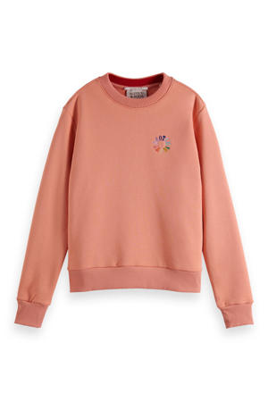sweater met biologisch katoen oranje