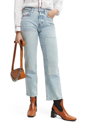 high waist straight fit jeans The Sky straight jeans - Last Star lichtblauw