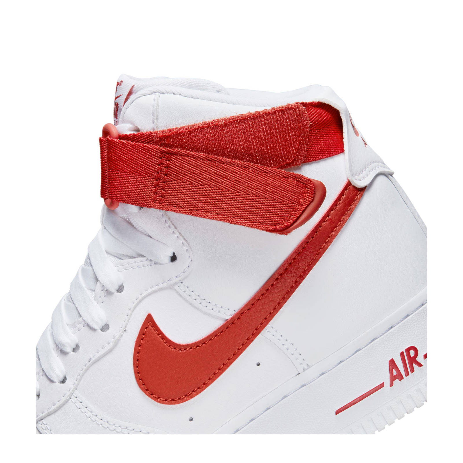 Nike Air Force 1 HI sneakers wit/rood | wehkamp