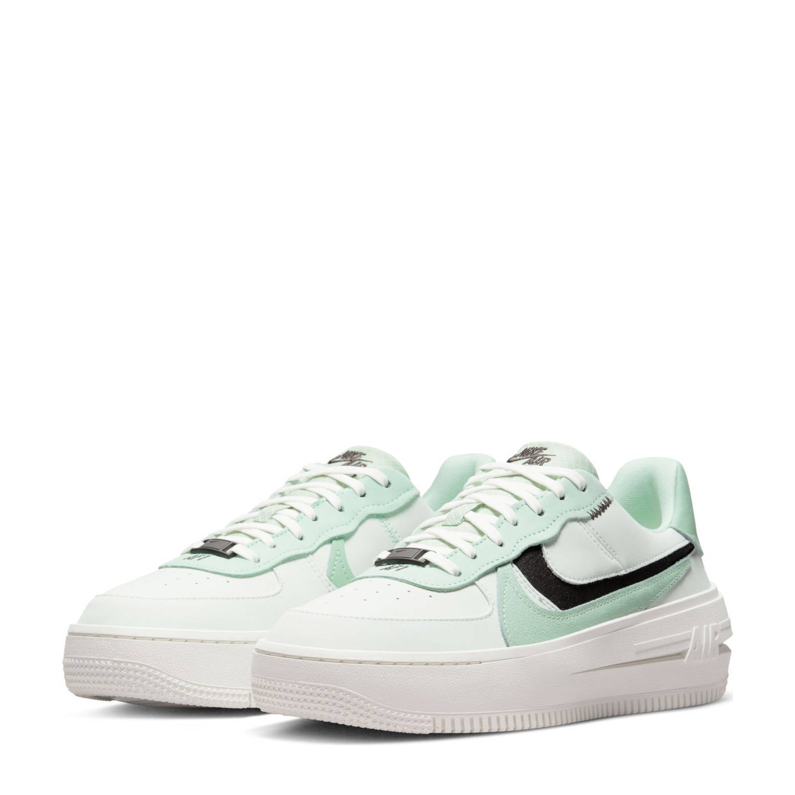 Nike Air Force One PLT.AF.ORM sneakers lichtgroen/mingroent | wehkamp