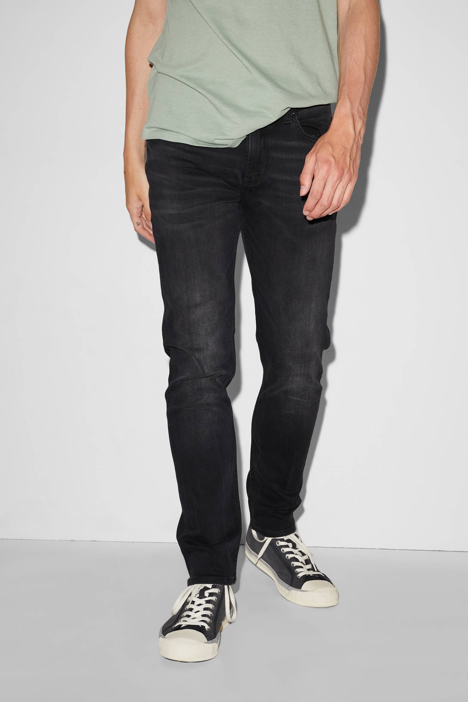 Q\/S Slim jeans zwart casual uitstraling Mode Spijkerbroeken Slim jeans Q/S 