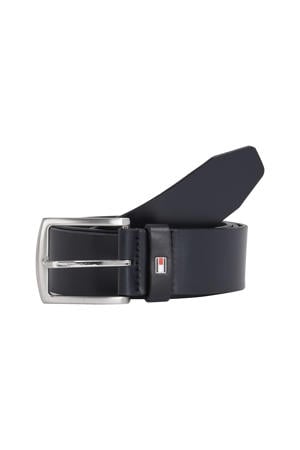 leren riem Denton donkerblauw