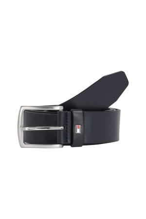 leren riem Denton donkerblauw