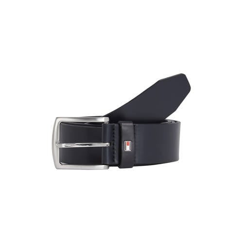 Tommy Hilfiger leren riem Denton donkerblauw afbeelding