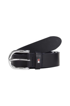 leren riem donkerblauw