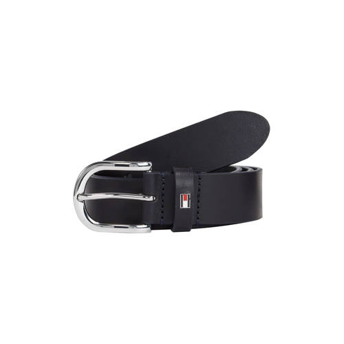 Tommy Hilfiger leren riem donkerblauw afbeelding