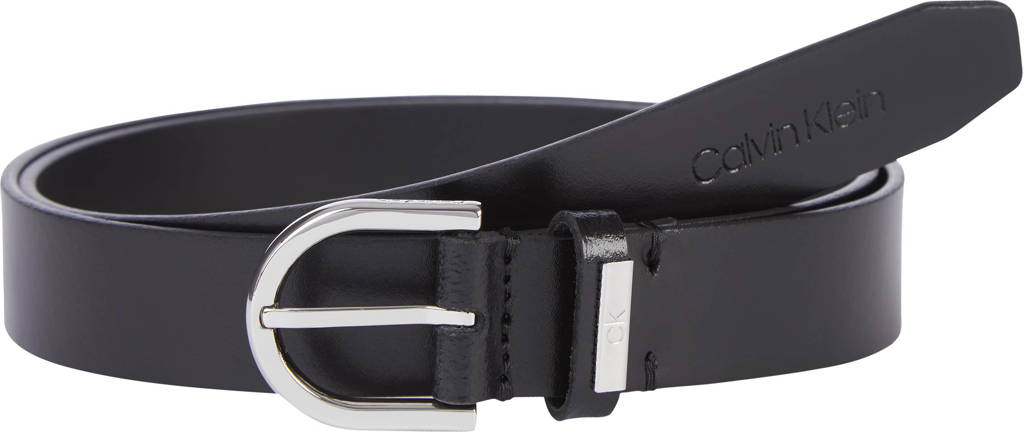 Calvin Klein leren riem zwart