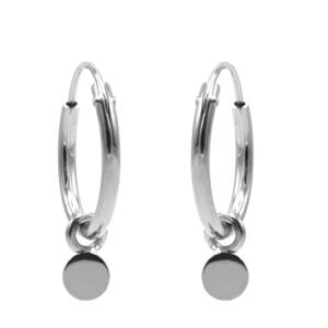 sterling zilveren oorbellen Tiny Disc