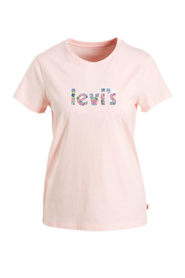 Levi's T-shirt met logo roze wehkamp