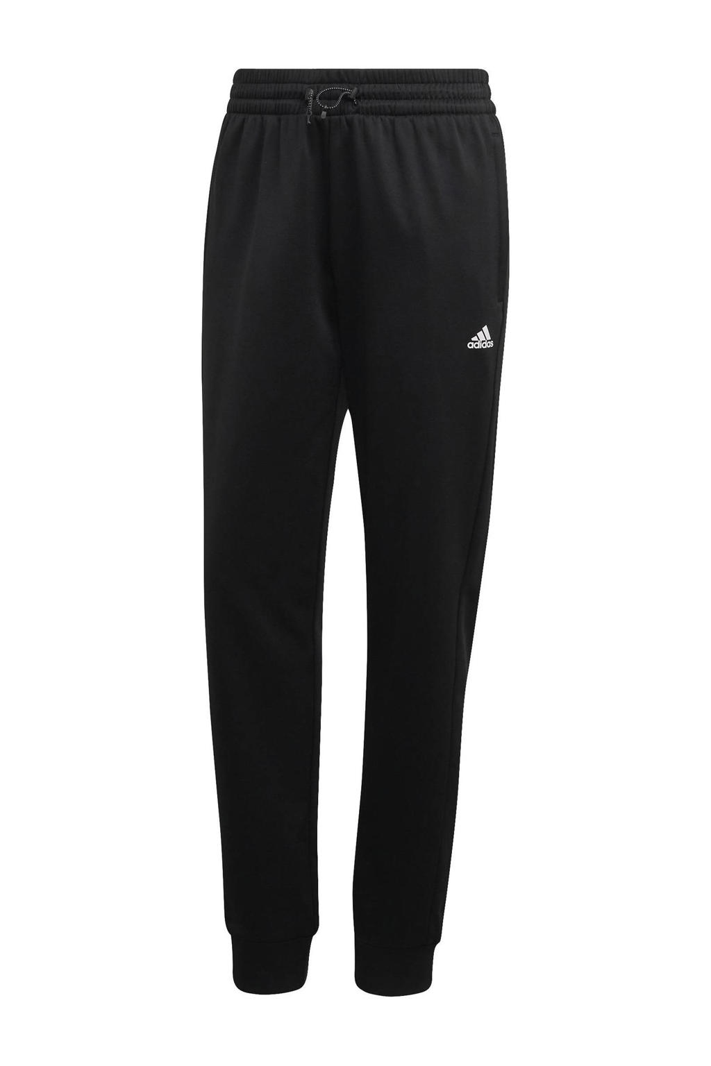 adidas Performance joggingbroek fleece zwart/wit