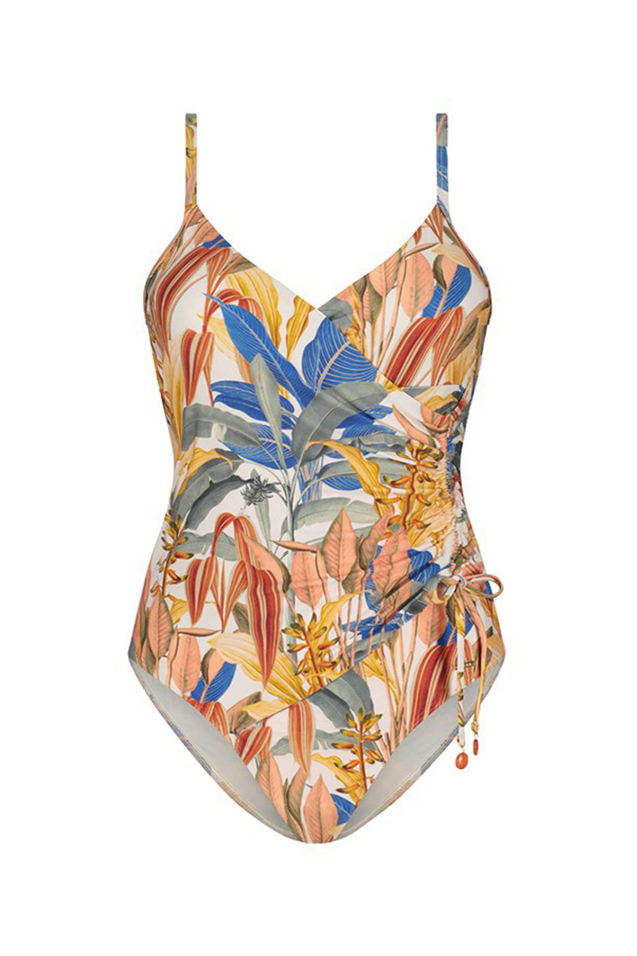 Cyell badpak Tropical Catch geel/blauw/beige wehkamp