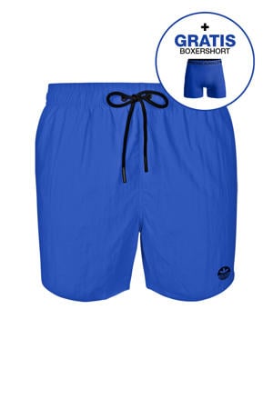 zwemshort + gratis boxershort blauw