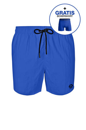 zwemshort + gratis boxershort blauw