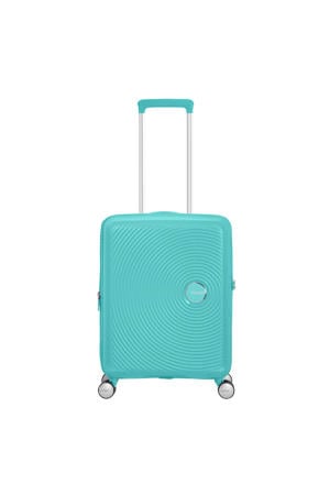 Wehkamp American Tourister trolley Soundbox 55 cm. Expandable turquoise aanbieding