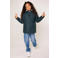 America Today unisex regenjas Janice Teddy JR donkergroen