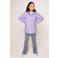 America Today unisex regenjas Janice Teddy JR lila