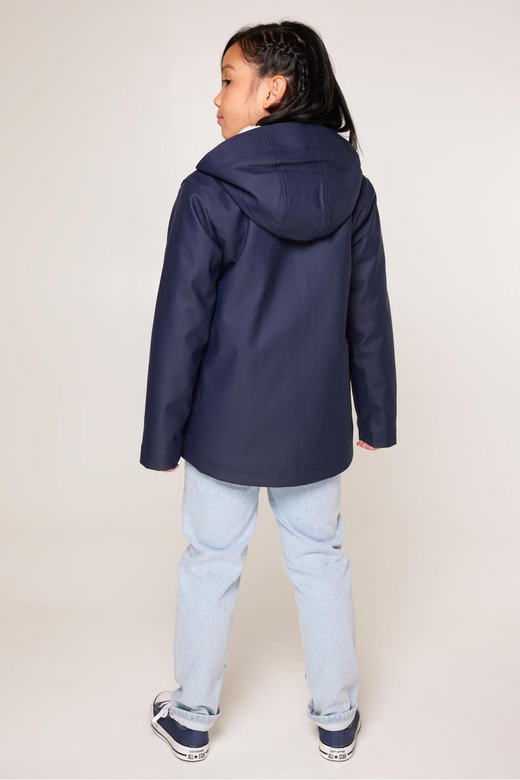America Today unisex regenjas Janice Teddy JR donkerblauw