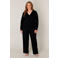 Base Level Curvy fijngebreid vest Yvonne zwart