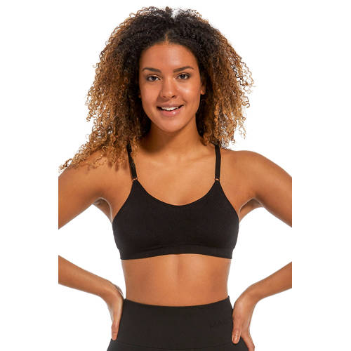 MAGIC Bodyfashion niet-voorgevormde bh top Comfort Bra (set van 2) zwart wit