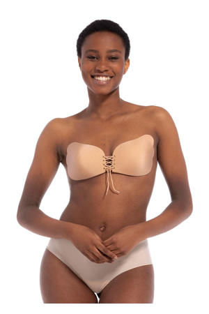 voorgevormde push-up plak bh Va-Va-Voom beige