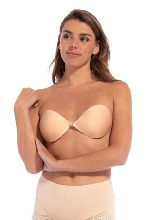 voorgevormde strapless plak bh Backless Beauty beige