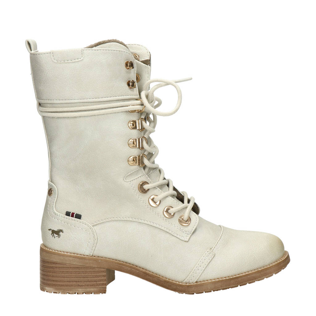 Mustang   veterboots off white