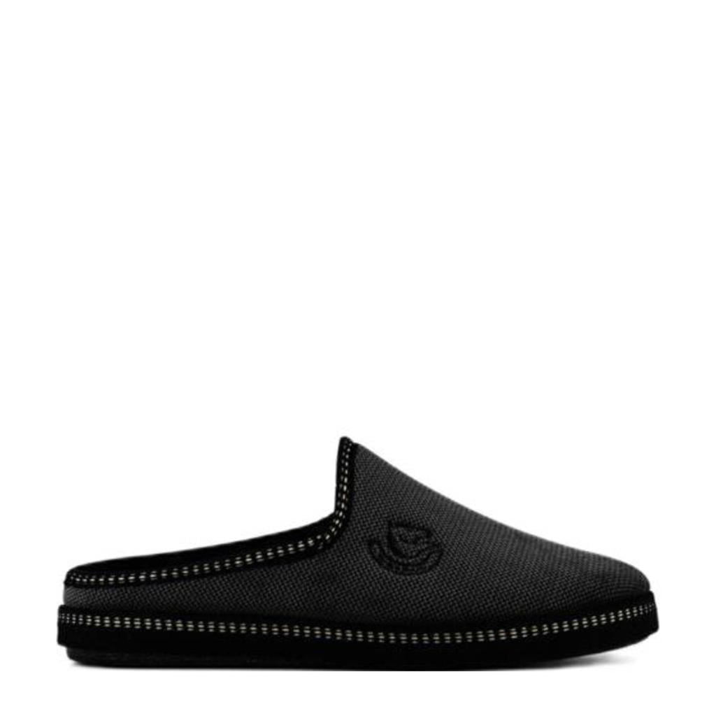 Grijze heren Casa mia pantoffels van textiel