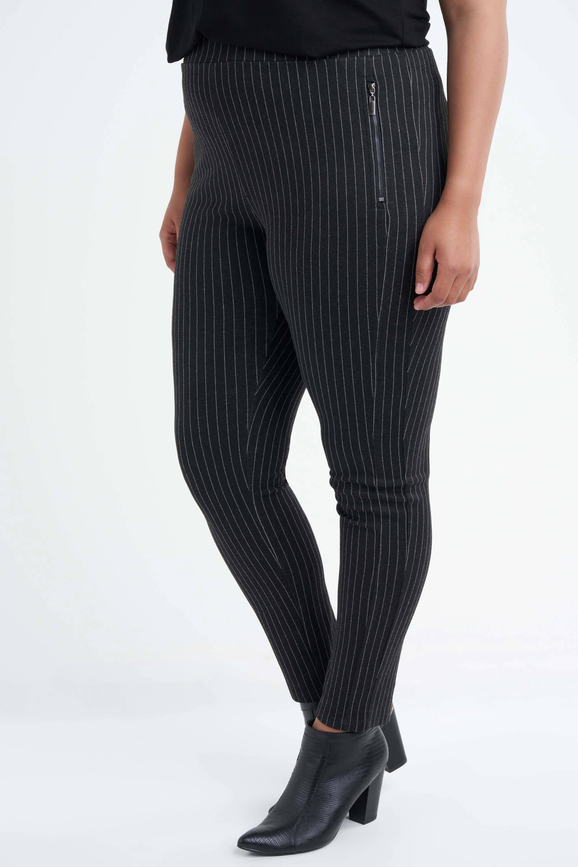 Strenesse Pantalon zwart-wit volledige print zakelijke stijl Mode Pakken Pantalons 